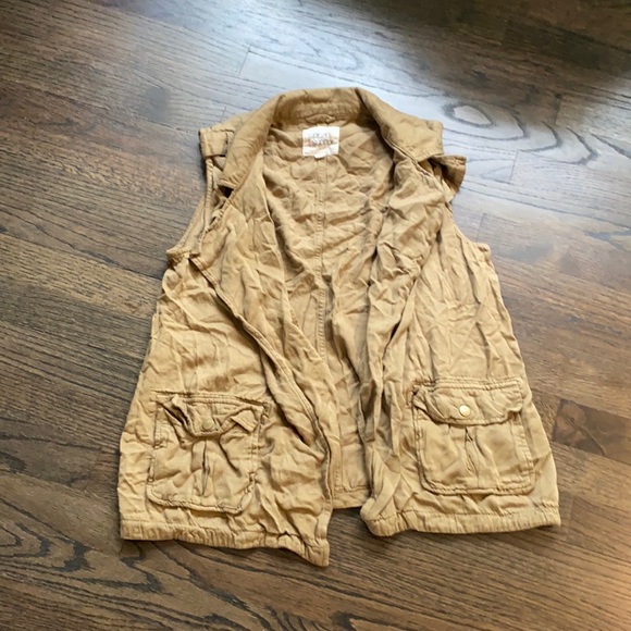 Thread & Supply Tan Utility Vest M Medium EUC - Picture 1 of 7